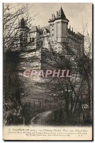 Saumur Cartes postales Le chaetau feodal Anjou