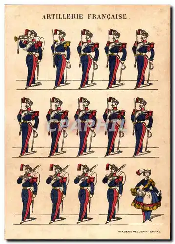 Cartes postales Les uniformes de la gendarmerie MArechausee Artillerie Francaise Militaria Metiers