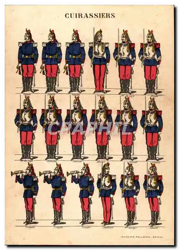 Ansichtskarte AK Les uniformes Cuirassiers Militaria Metiers