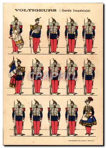 Ansichtskarte AK Les uniformes Voltigeurs (garde imperiale) Militaria Metiers