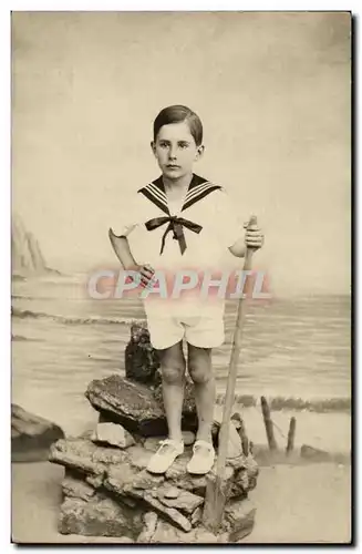 Carte Photo Ansichtskarte AK Enfant bebe (localise a Saint Pair) FAuRe Aout 1924