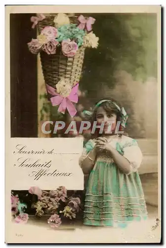 Cartes postales Fantaisie Enfant Souvenir affectueux