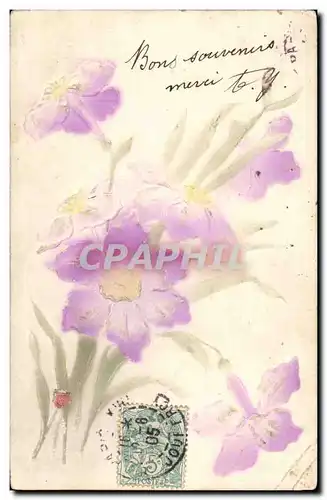 Voeux - fleur - flower - daffodil - Bons souvenir - Ansichtskarte AK