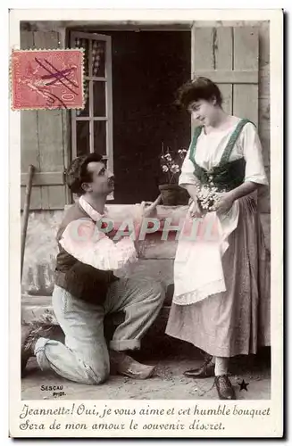 Fantaisie - Jeanette - je vous aime et cet humble bouquet sera de mon amour le souvenir discr -Marth