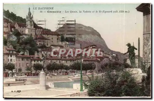 Isere - Grenoble - Le Dauphine Les Quais la vedette et le St Eynard alt 1354 - Ansichtskarte AK