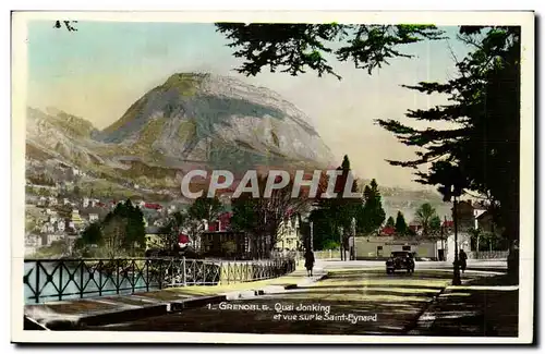 Isere - Grenoble - Quai Jonking et vue sur le Saint Eynard - Cartes postales