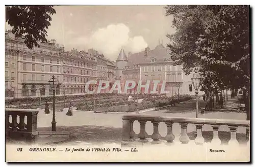 Isere - Grenoble - le Jardin de l&#39Hotel de Ville - Ansichtskarte AK