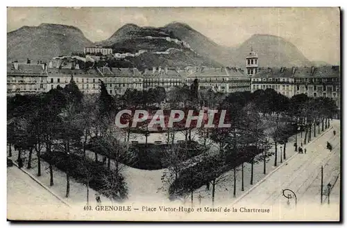 Isere - Grenoble - Place Victor Hugo et Massif de la Chartreuse - Cartes postales