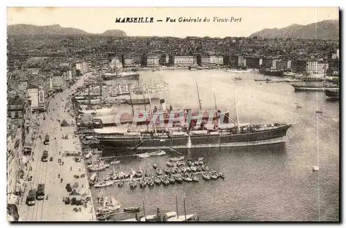 Marseille Cartes postales Vue generale du vieux port