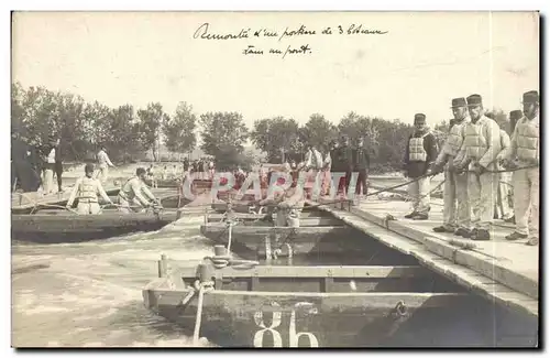 Cartes postales Carte Photo GEnie Legion etrangere Remontee d une potiere de bateaux TOP Militaria