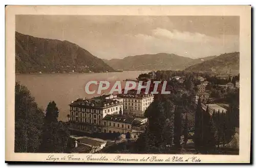 Ansichtskarte AK Italie italia Lago di Como Cernobbio Panorama dal PAreo di Villa d&#39Este