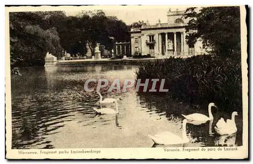 Cartes postales Pologne Poland Fragment parku Lazienkowkiego