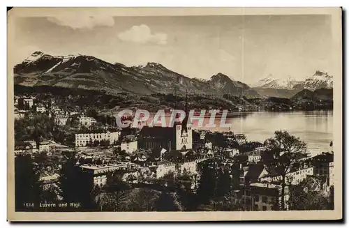 Cartes postales Suisse Luzern und Rigi