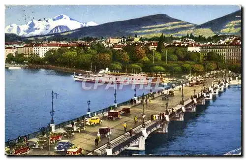 Cartes postales moderne Geneve Pont du Mont Blanc