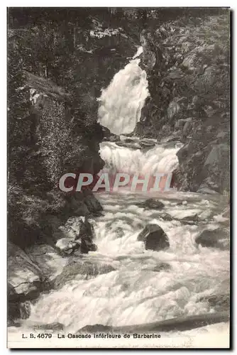 Suisse - La Cascade inferieure de Barbarine - Cartes postales