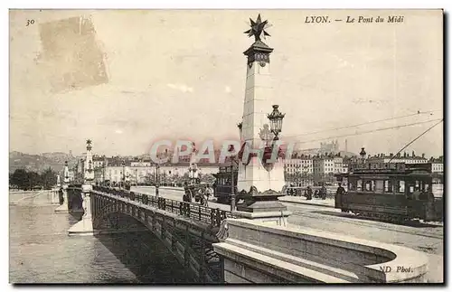 Lyon-Le Pont du Midi - Ansichtskarte AK Tramway