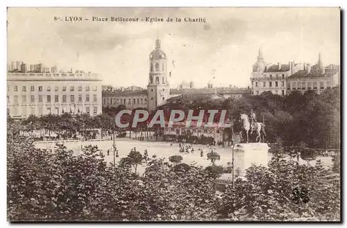 Lyon-Place Bellecour- Eglise de la Charite- Ansichtskarte AK