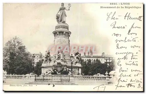 Lyon- Monument de la Republique - Cartes postales