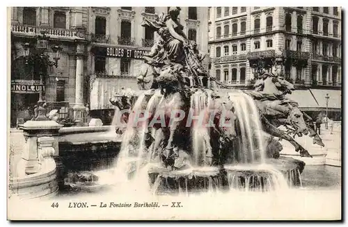 Lyon Ansichtskarte AK la fontaine Bartholdi