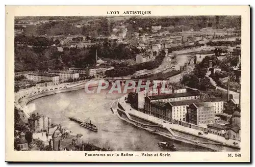 Lyon Ansichtskarte AK Panorama sur la Saone Vaise et SErin