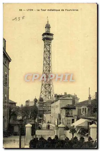 Lyon Cartes postales La tour metallique de Fourviere