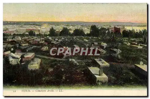 Tunisie Tunis Cartes postales Le cimetiere arabe