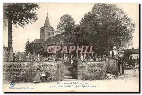 Monument historiaue Ansichtskarte AK Champ le duc Jolie eglise romane