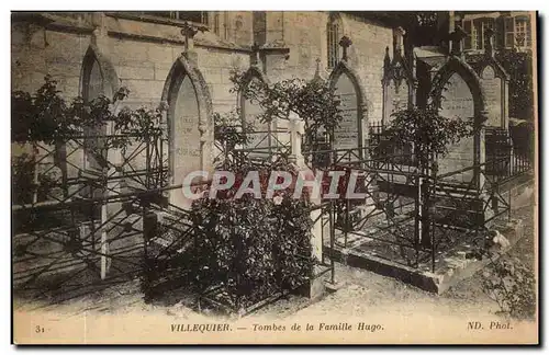 Villequier- Tombes de la Famille Hugo-Cartes postales