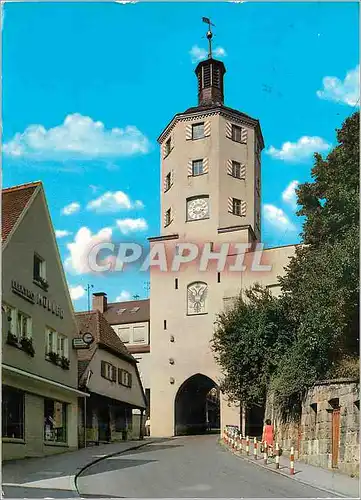 Moderne Karte Gunzburg Donau Stadt Turm