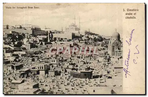 Cimetiere arabe et citadelle Cartes postales Isranbul Turquie Turkey