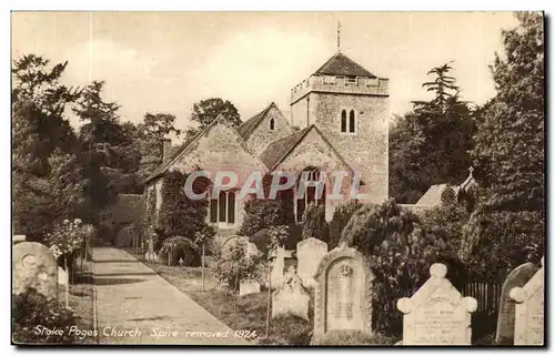 England-Angletrees- Buckinghamshire- Stoke Poges Church- Spire Removed 1924
