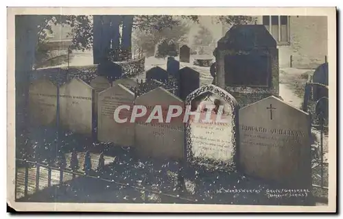 Cumbria-England-Angletarre-Grasmere-William Wordwoth&#39s Grave -Cartes postales