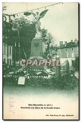 Sainte Bazeille Ansichtskarte AK Monument aux morts de la grande guerre