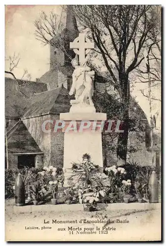 Monument d&#39Escoublac les Bains Aux morts pour la patrie 11 novembre 1923