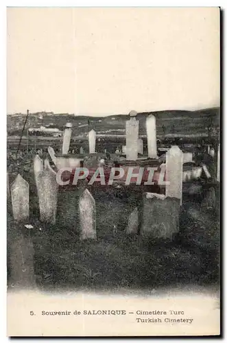 Grece Cartes postales Souvenir de SAlonique Cimetiere Turc (turquie turkey)