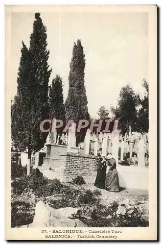 Grece Cartes postales SAlonique Cimetiere Turc (turquie turkey)