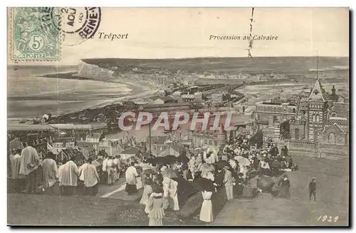 Le TReport Ansichtskarte AK Procession au calvaire