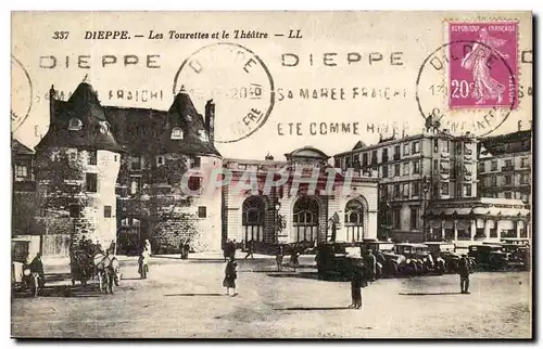 Dieppe Cartes postales Les tourettes et le theatre