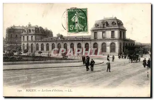 Rouen Cartes postales la gare d orleans