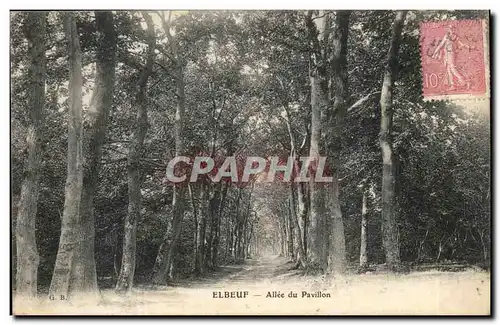 Elbeuf Ansichtskarte AK Allee du pavillon