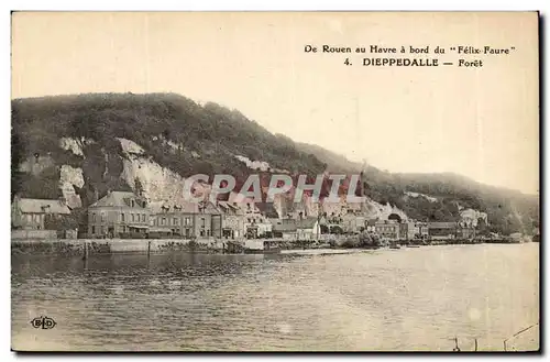 Dieppedalle Ansichtskarte AK DE Rouen au Havre a bord du Felix Faure