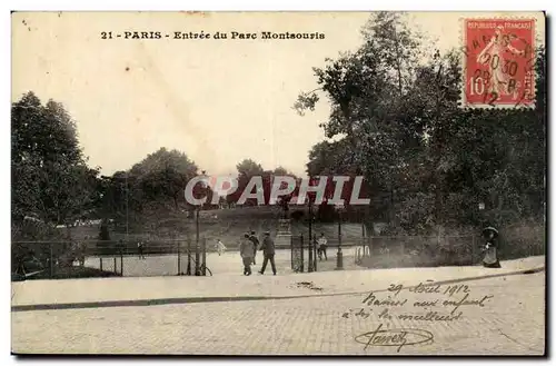 PAriS (14) Ansichtskarte AK Entree du parc Montsouris