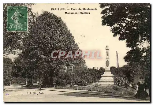 Paris (14)- Parc de Montsouris- Monument Flatters-Ansichtskarte AK