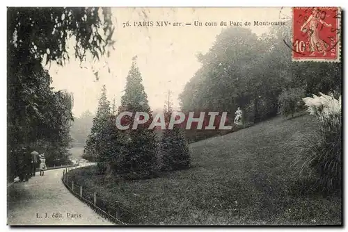 Paris (14)- Parc de Montsouris-Un Coin du Parc-Ansichtskarte AK