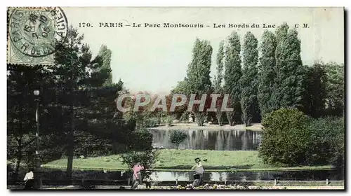 Paris (14) - Le Parc Montsouris- Les bords du Lac-Cartes postales