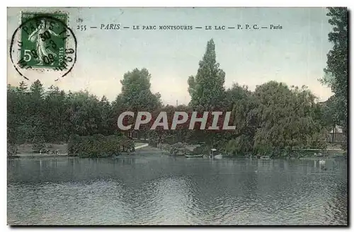 Paris (14) - Le Parc Montsouris- Le Lac -Ansichtskarte AK