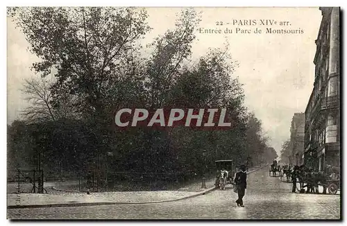 Paris (14) - Le Parc Montsouris- Entree du Parc -Ansichtskarte AK