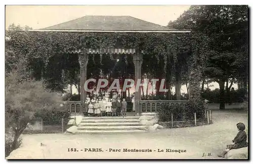 Paris (14) - Parc de Montsouris- La Kiosque-enfants --Ansichtskarte AK