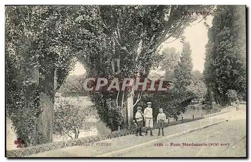 Paris (14)- Parc Montsouris-Enfants-Cartes postales-