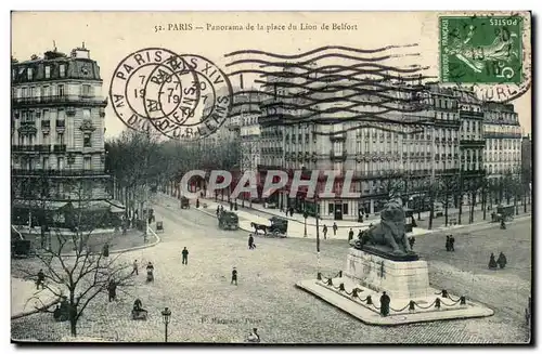 Paris(14)-Cheval- Le Lion de Belfort-Oeuvre de Bartholdi-Place Denfert-Rochereau-The Lion of Belfort